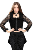 Women Black Medieval Gothic Vampire jacket JW089 - Gothlolibeauty