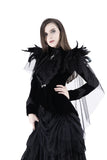 Gothic velvet jacket with swallow shoulder JW116 - Gothlolibeauty