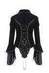 Gothic gorgeous bishop sleeves buttoned velvet jacket JW172 - Gothlolibeauty