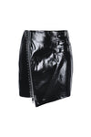 Punk shinning irregular PU short skirt KW160 - Gothlolibeauty