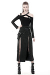 Punk sexy slit irregular long skirt KW161 - Gothlolibeauty