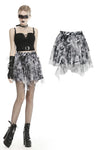 Punk decadent dyeing mini skirt  KW184