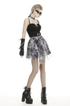 Punk decadent dyeing mini skirt  KW184