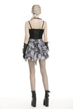 Punk decadent dyeing mini skirt  KW184