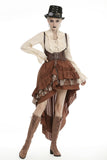 Steampunk frilly cocktail skirt KW185