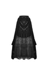 Gothic queen ruffle long velvet skirt KW187