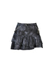 Punk tiepins tie-dyed short skirt KW190