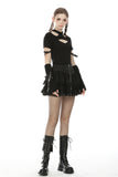 Harajuku punk subculture metal lace short skirt KW191