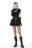 Harajuku punk subculture metal lace short skirt KW191