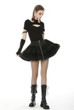 Harajuku punk subculture metal lace short skirt KW191