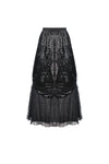 Gothic gorgeous frilly maxi skirt KW192