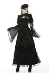 Gothic gorgeous frilly maxi skirt KW192