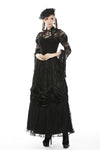 Gothic gorgeous frilly maxi skirt KW192