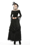 Gothic gorgeous frilly maxi skirt KW192