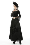 Gothic gorgeous frilly maxi skirt KW192