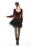 Daily easy matching velvet short skirt KW193