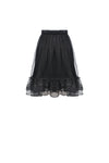 Gothic lolita velvet mesh splicing short skirt KW194