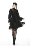 Gothic lolita velvet mesh splicing short skirt KW194