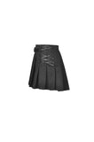 Punk rock locomotive irreqular pleated skirt KW195