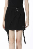 Punk lady asymmetrical mini skirt KW197