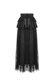 Gothic luxe court jacquard-lace empire waist skirt KW202