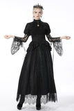 Gothic luxe court jacquard-lace empire waist skirt KW202