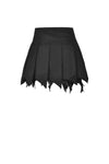 Punk skull tattered pleated mini skirt  KW203