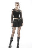 Punk rock pleated mini skirt with bag KW209