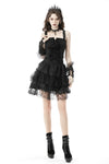 Gothic lolita frilly lace mini skirt KW220