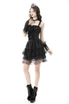 Gothic lolita frilly lace mini skirt KW220