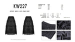 Gothic ruffle lace long skirt KW227