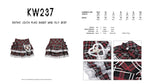 Gothic lolita plaid rabbit mini filly skirt KW237