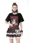 Gothic lolita plaid rabbit mini filly skirt KW237