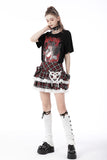 Gothic lolita plaid rabbit mini filly skirt KW237