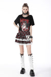 Gothic lolita plaid rabbit mini filly skirt KW237