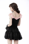 Black dolly frilly mini petticoat  KW240BK