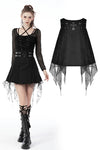 Punk rock cross spider net mini skirt KW245