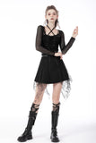 Punk rock cross spider net mini skirt KW245