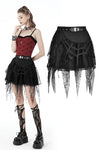 Rebel girl spider web mini skirt  KW251