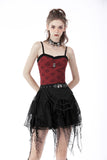 Rebel girl spider web mini skirt  KW251