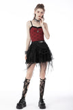 Rebel girl spider web mini skirt  KW251