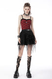 Rebel girl spider web mini skirt  KW251