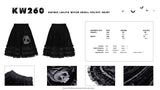 Gothic lolita witch skull velvet skirt KW260