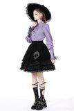 Gothic lolita witch skull velvet skirt KW260