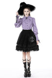 Gothic lolita witch skull velvet skirt KW260