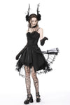 Gothic luxe court mesh tunic skirt KW262