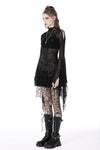 Gothic ghost lace frilly skirt KW271