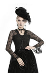 Women's elegant lace sleeves T-shirt TW297