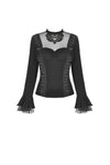 Gothic gorgeous butterfly sexy mesh collar top TW300