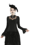 Gothic gorgeous butterfly sexy mesh collar top TW300